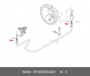 Уплотнительное кольцо 10,82X14,18X1,68-N MAN 81965030402 MAN