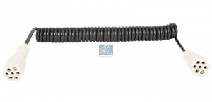 Кабель электрический L=4500 mm 24V 7-полюсов Volvo/DAF 2.25411 DIESEL TECHNIC
