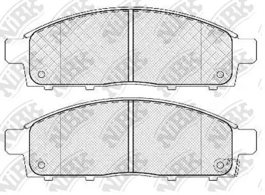 Колодки передние (MITSUBISHI PAJERO SPORT/MONTERO SPORT 08/L200 05) PN3809 PN3809 NIBK