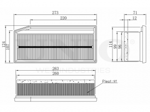 Фильтр воздушный FLT-10005 UNIO