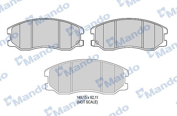 Колодки тормозные CHEVROLET Captiva (06-) OPEL Antara (06-) передние (4шт.) MAND RMPD28 MANDO