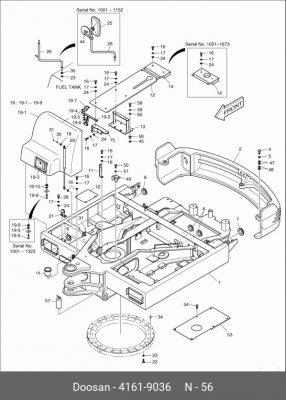 4161-9036 Опора гибкая 4161-9036 DOOSAN