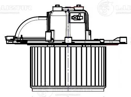 Э/вентилятор отоп. для а/м Citroen Berlingo II (08-)/Peugeot Partner II (08-)  L LFH 2042 LUZAR