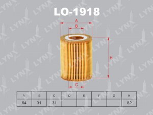 фильтр масляный!\ BMW F20 1.6/1.8 10> LO-1918 LYNXAUTO