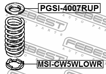Проставка задн пружины нижняя MITSUBISHI OUTLANDER 2006-2012 MSI-CW5WLOWR MSI-CW5WLOWR FEBEST