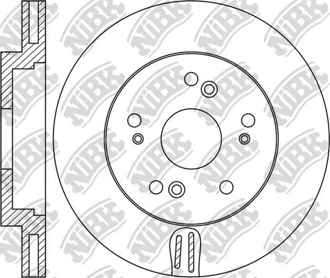 Диск тормозной HONDA ACCORD 2.4 2014 RN1418 RN1418 NIBK
