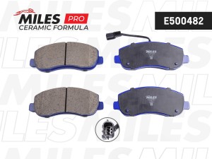 Колодки тормозные передние (Смесь CERAMIC серия PRO) OPEL MOVANO/RENAULT MASTER  E500482 MILES