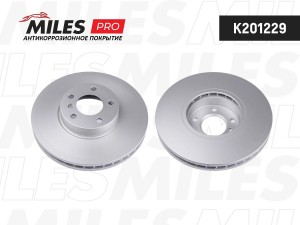 Диск тормозной (серия PRO с антикоррозионным покрытием) BMW X5 E70 3.0/X6 E71 3. K201229 MILES