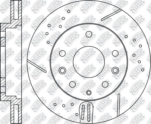 Диск тормозной MAZDA 6 (02-07) (2.0/2.3) передний (1шт.) NIBK RN1195DSET NIBK