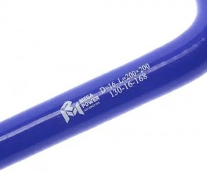 Патрубок угловой силикон (L=200х200мм,d=16 90град.) MEGAPOWER 130-16-168 MEGA POWER