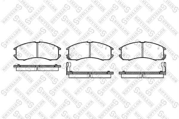 273 02=FDB576 !колодки дисковые п.\ Mazda 626 1.8-2.0D 87-90, Ford Probe 2.2 88- 284002SX STELLOX
