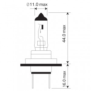 Лампа галогеновая H7 PX26d Super White+30% 12V цена за шт. 52720SW/BL MAYAK