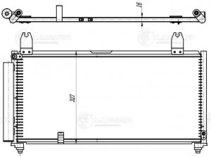Радиатор кондиц. для а/м Suzuki Liana (02-) (LRAC 2454) LRAC 2454 LUZAR