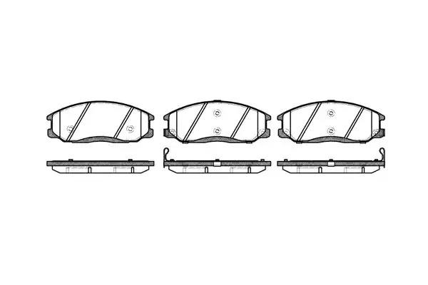771 02 D13024M-01=Y12-52001M !колодки дисковые п.\ Hyundai XG 25/30/300 2.5i/3.0 0771.02 REMSA
