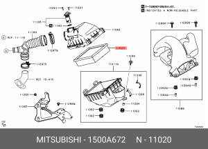 Фильтр 1500A672 1500A672 MITSUBISHI