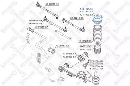 опора амортизатора переднего!\ MB W124 all 71-21295-SX STELLOX