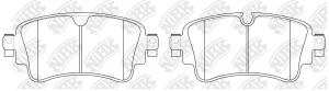 Колодки тормозные AUDI Q7 (15-) задние (4шт.) NIBK PN0697 NIBK