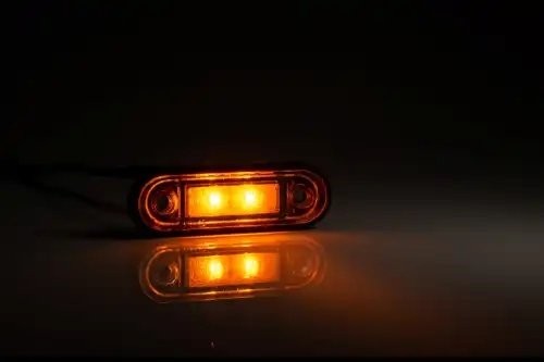 фонарь габаритный! жёлтого цвета, LED с проводом 0.5м\ FT015ZLED FRISTOM