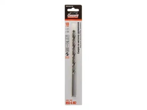 Сверло по металлу 10.0х184мм HSS удлиненное GEPARD GP03100184 GEPARD