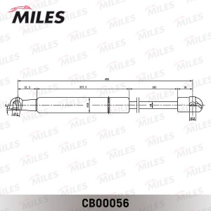 Амортизатор крышки багажника SKODA FABIA 07- (Lesjofors 81 857 06) CB00056 CB00056 MILES