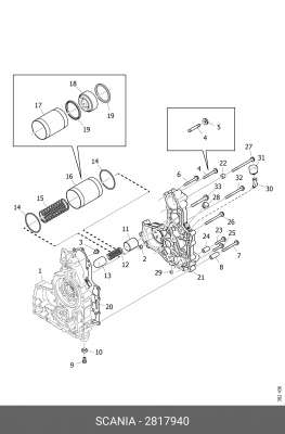 ремонтный комплект! ретардера\ Scania 2817940 SCANIA