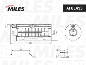Фильтр масляный BMW X3/X4 2.0D 14- (MANN HU60141Z) AFOE453 AFOE453 MILES