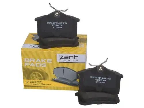 колодки тормозные дисковые! Renault Clio/Megane, Peugeot 207/208 1.2-2.0i/1.5-2. Z07672 ZENTPARTS