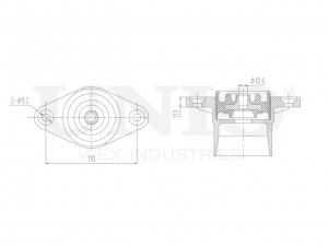 Опора амортизатора задняя RMP-13007 UNIO