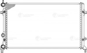 Радиатор VW Jetta (11-) охлаждения двигателя LUZAR LRC 1817 LUZAR