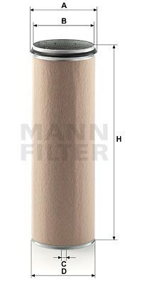 Фильтр воздушный CF2100 CF 2100 MANN FILTER