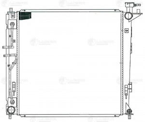 Радиатор охл. для а/м Sportage III (10-)/iX35 (10-) D AT (тип Halla) (LRc 08127) LRC08127 LUZAR