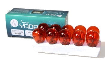Лампа подсветки PY21W 24V "NORD YADA" (желт.)  10шт 901186 NORD YADA