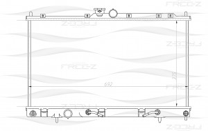 Радиатор MITSUBISHI Lancer 03- KK0157 KK0157 FREE Z