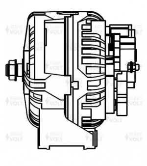 Генератор для а/м DAF XF 95 (02-) с дв. XE315C/XF315M 110A (LG 2806) LG 2806 START VOLT
