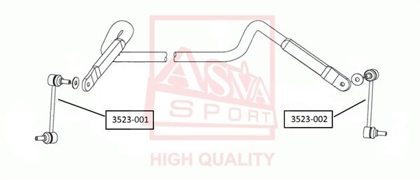 Стойка стабилизатора 3523001 3523-001 ASVA