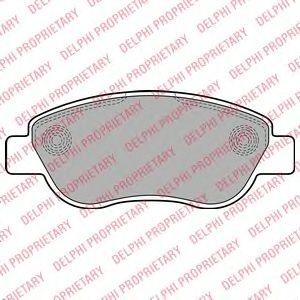 LP2075 колодки дисковые п.\ Renault Megane II 1.4i 16V 82HP 03> LP2075 DELPHI