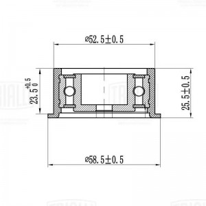 Ролик ГРМ Opel Astra G (98-) 1.4i/1.6i/1.8i (опор.) (CM 2101) CM 2101 TRIALLI