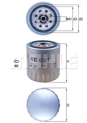MERCEDES BENZ 2.0-3.5D/TD 85>> KC63/1D MAHLE KNECHT