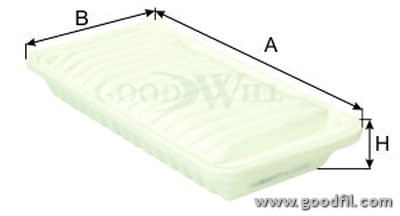 Фильтр воздушный AG302ECO AG 302 ECO GOODWILL