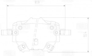 Колодки торм. для а/м GAC GS5 (20-) диск. зад. (PF 4420) PF 4420 TRIALLI