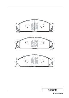 Замена на D1063MH Колодки тормозные дисковые пер. NISSAN TERRANO-REGULUSMISTRAL  D1063M MK KASHIYAMA
