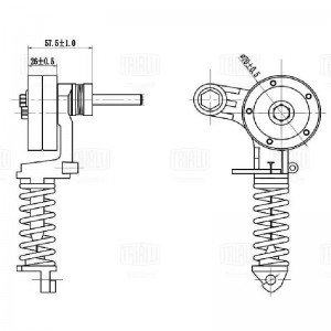 Ролик привод. ремня Opel Astra H (04-)/Corsa D (06-) 1.2i/1.4i (с натяж. мех.) ( CM 0508N TRIALLI