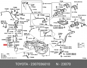 Регулятор давления 23070-36010 23070-36010 TOYOTA