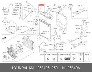 МЕТАЛЛИЧЕСКАЯ КРЫШКА РАСШИРИТЕЛЬНОГО БАЧКА РАДИАТОРА 25340-5L250 253405L250 HYUNDAI KIA