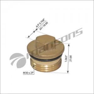 пробка крышки ступицы!M30x2 h27mm SW18 Volvo 900.224 MANSONS