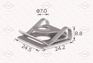 Клипса автомобильная [упаковка 10 штук] TJB1717 TJB1717 TATSUMI