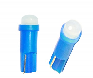 Лампа подсветки светодиодная T5 12V "NORD YADA" (1SMD синяя)  10шт 904708 NORD YADA