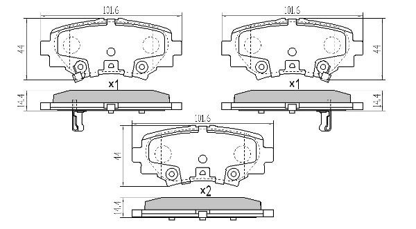 колодки тормозные дисковые!\ Mazda 3 1.5/2.0/2.2D 13> FBP-1955 FREMAX