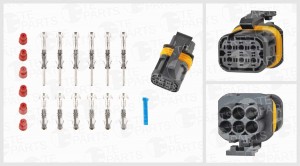 Разъём 6и контактный (2Х3)(комплектация: 12-pin, фиксатор, 6 уплотнений) 7811643 TE PARTS