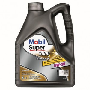 Масло моторное Mobil Super 3000 Formula Fe 5W-30 SL/СF A5/B5 синтетическое 4 л 152564 MOBIL